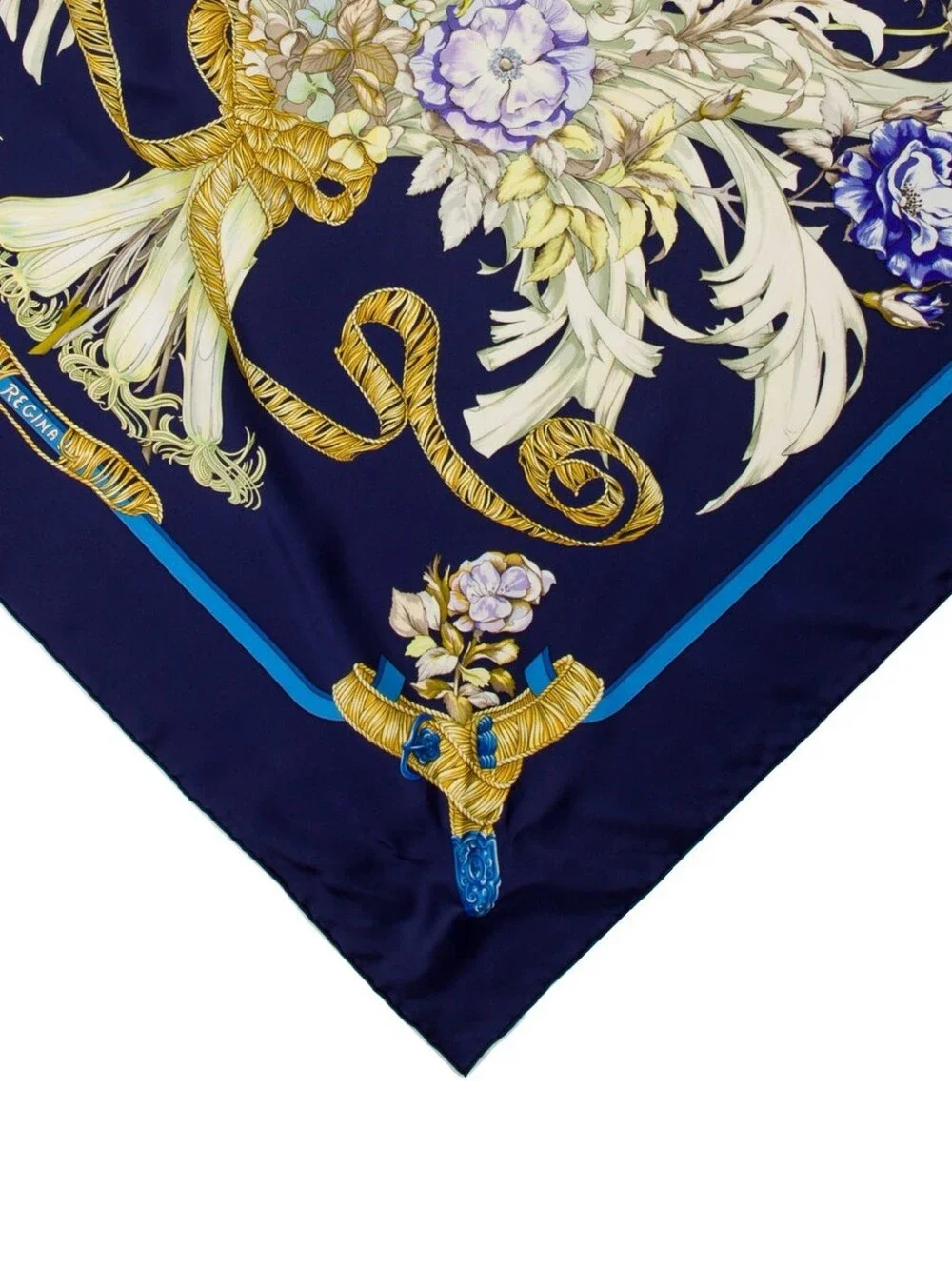 BNIB! RARE! Hermes Silk Scarf Carré 90 Regina Her Majesty The Queen Black Rare